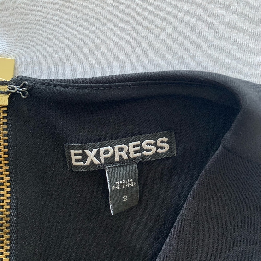 black formal EXPRESS dress - Picture 3 of 4